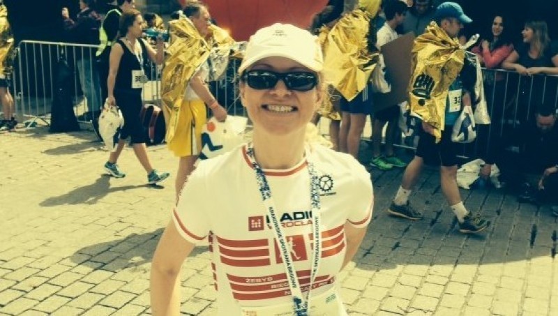 Aneta Jaworska z Radia Wrocław ukończyła maraton w Dębnie